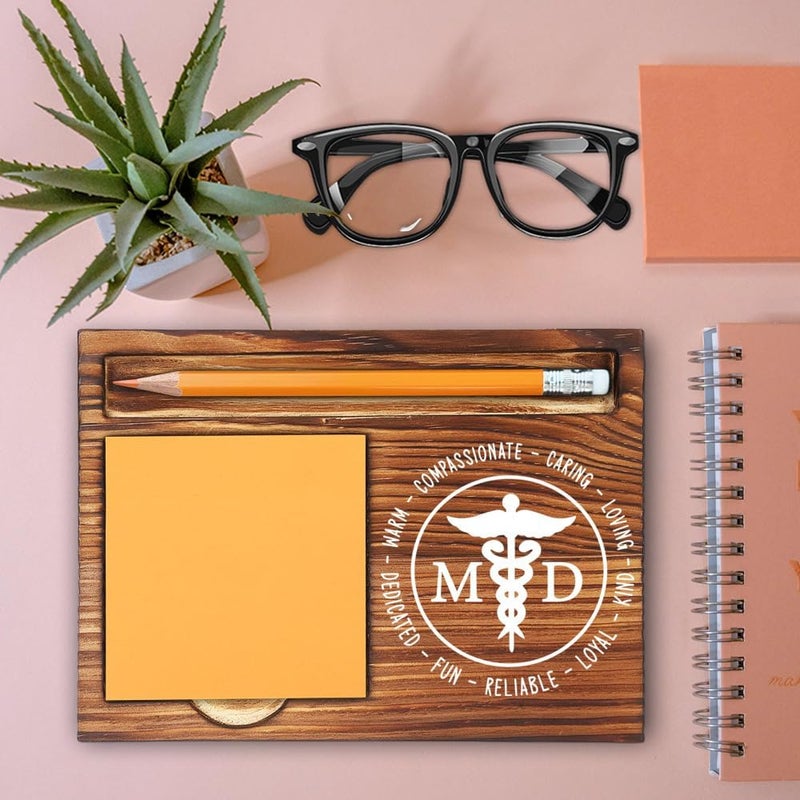 MFOMFO Medical Doctor Thank You Gifts for Women, Medical Docto Appreciation Gifts for Women, Future Doctor Medical School Student Gifts, MD Graduation Gifts Office Self-Stick Note Pad Holders-LBB31 - Image 2